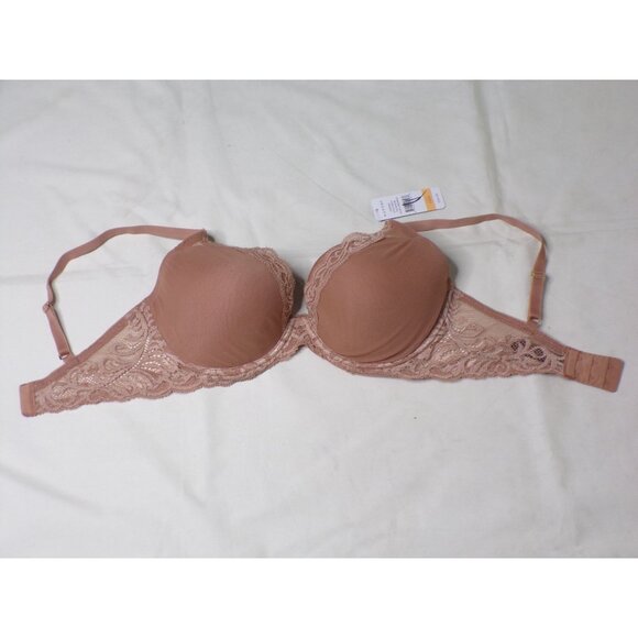 🆕 NATORI Feathers Underwire T-Shirt Plunge Bra 34DD Glow #730023 - Picture 6 of 10